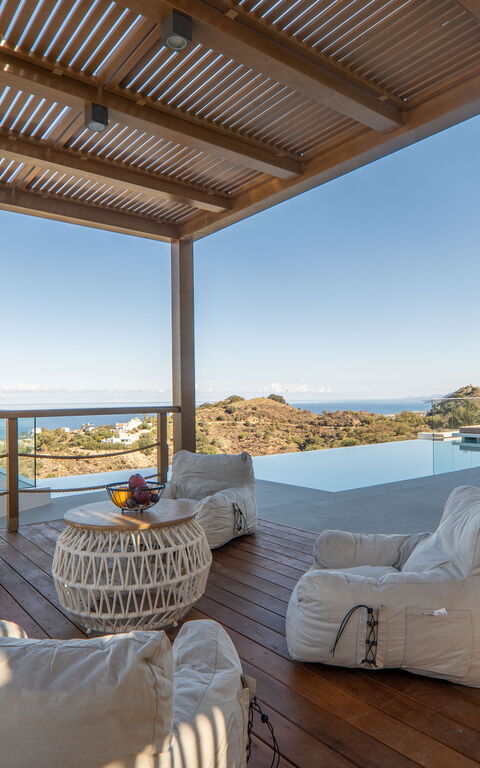 Lofos Horizon Villa: Balcony / Terrace / Patio, Building Exterior, Outdoor, Pool