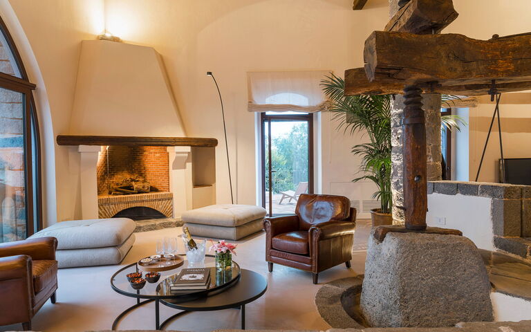 Villa Continella: Living Room