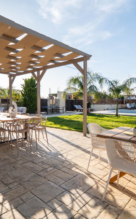 Villa Olympia: Balcony / Terrace / Patio, Building Exterior, Garden, Outdoor