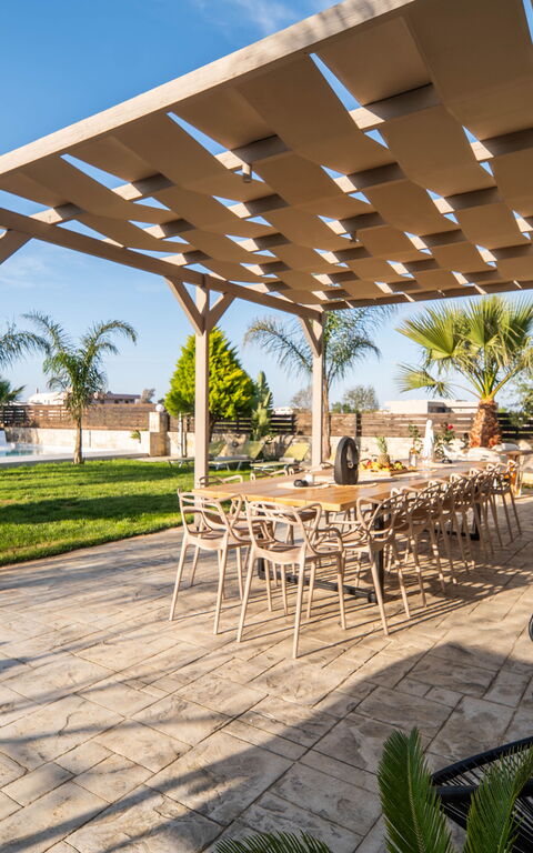 Villa Olympia: Balcony / Terrace / Patio, Building Exterior, Garden, Outdoor