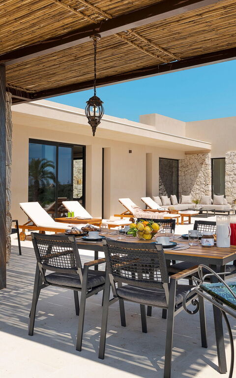 Eos Villa: Balcony / Terrace / Patio, Building Exterior, Outdoor, Pool