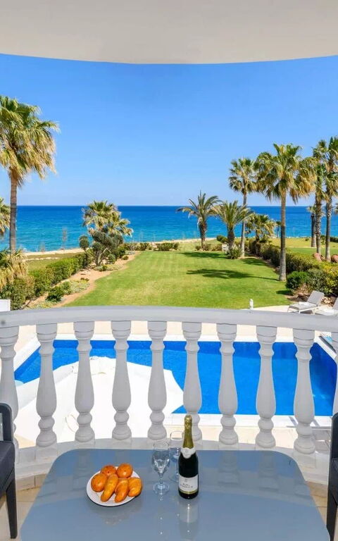 Royal Beachfront Villa: Building Exterior, Garden, Outdoor, Pool, Scenic View