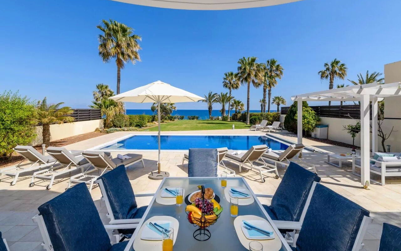 Royal Beachfront Villa: Building Exterior, Garden, Outdoor, Pool, Scenic View