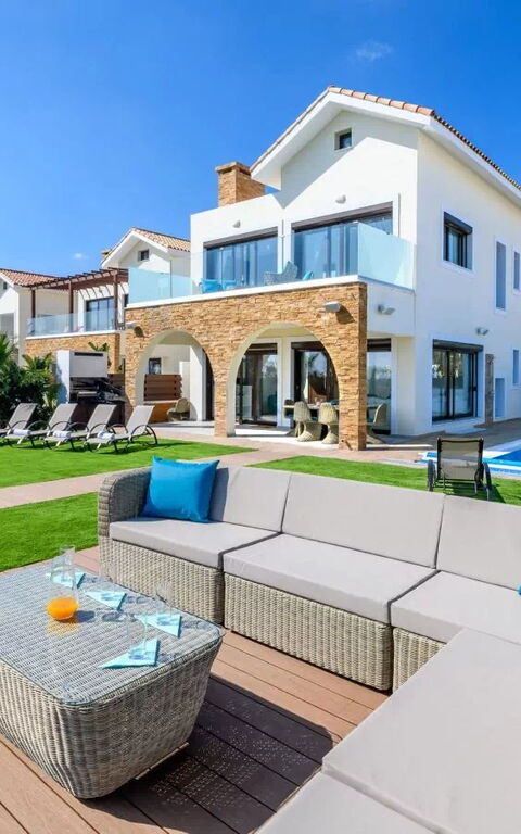 Serenity Seafront Villa: Building Exterior, Garden, Outdoor, Pool