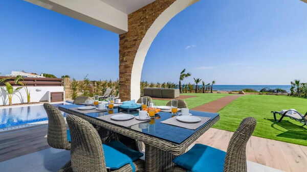 Serenity Seafront Villa: Balcony / Terrace / Patio, Building Exterior, Outdoor