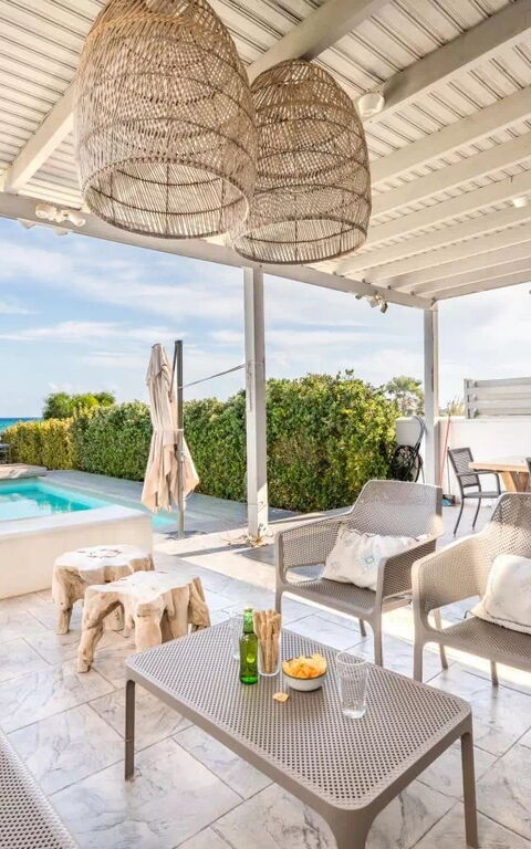 Aya Thekla Beach House: Balcony / Terrace / Patio, Building Exterior, Outdoor, Pool
