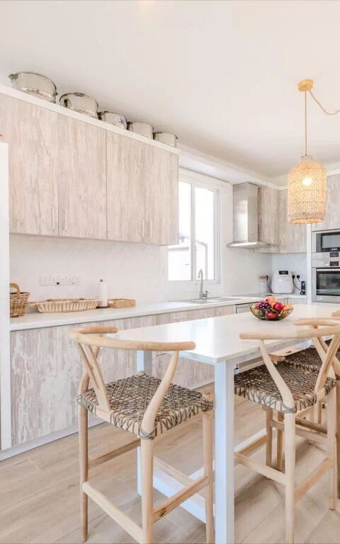 Aya Thekla Beach House: Dining Room, Kitchen