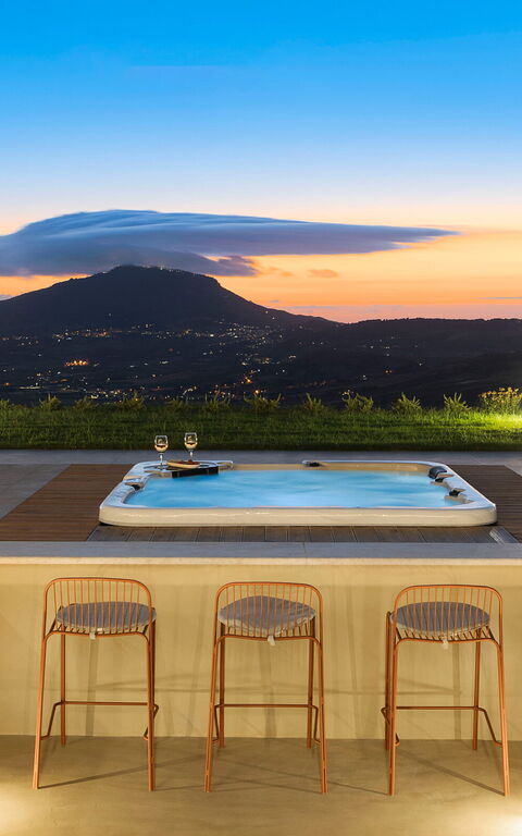 Villa Chabada: Building Exterior, Hot Tub, Outdoor, Pool, Scenic View