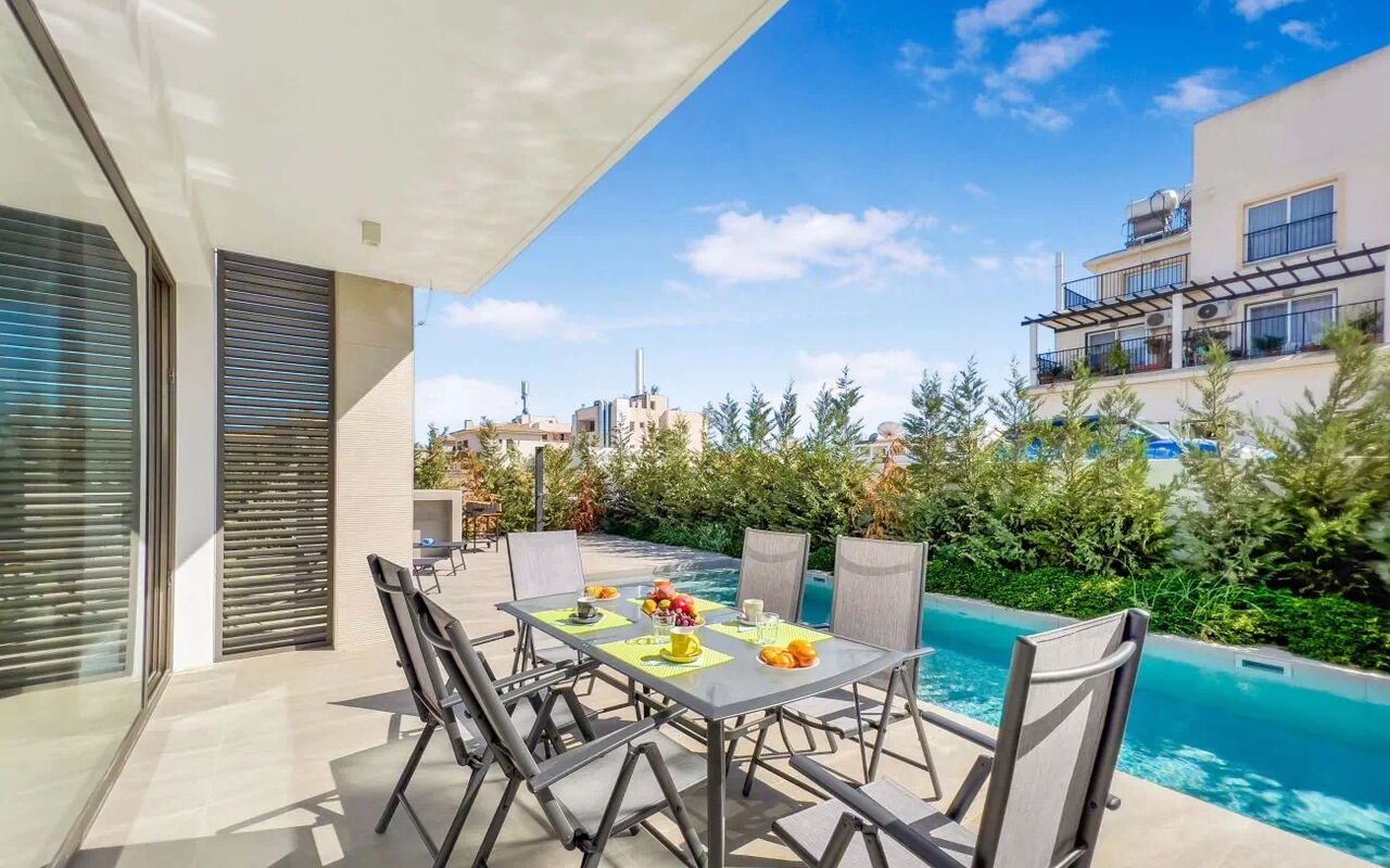 Azure Seaview- Garnet Villa: Balcony / Terrace / Patio, Building Exterior, Outdoor, Pool