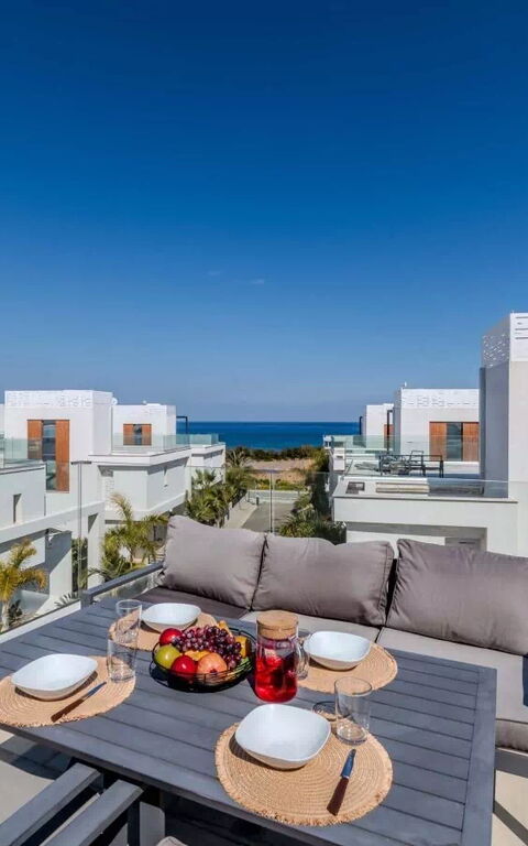 By the Beach - Aura Villa: Balcony / Terrace / Patio, Building Exterior, Outdoor