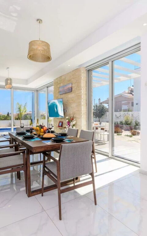 Mylos Lifestyle Seaview Villa #15: Dining Room, Living Room