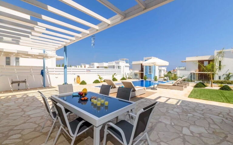 Mylos Lifestyle Seaview Villa #21: Balcony / Terrace / Patio, Building Exterior, Outdoor, Pool