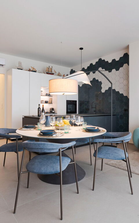 La Prua Apartament: Dining Room, Kitchen, Living Room