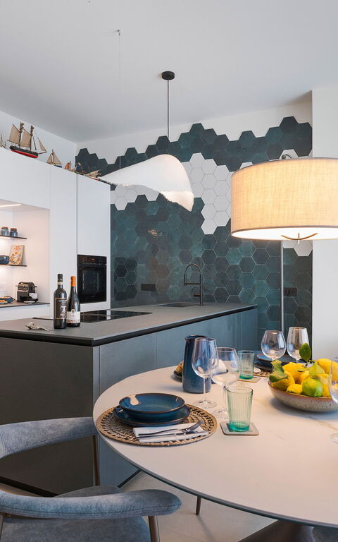 La Prua Apartament: Dining Room, Kitchen, Living Room