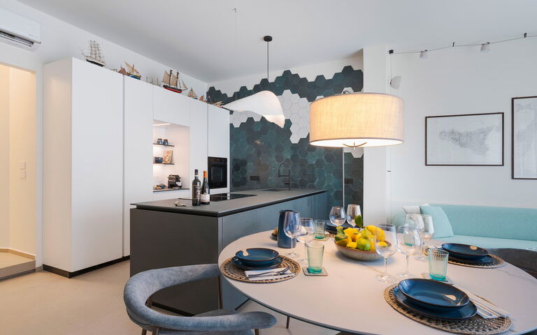 La Prua Apartament: Dining Room, Kitchen, Living Room