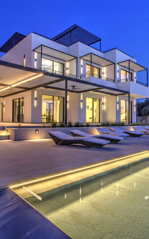 Villa Watanave: Balcony / Terrace / Patio, Building Exterior, Outdoor, Pool, Spring, Summer