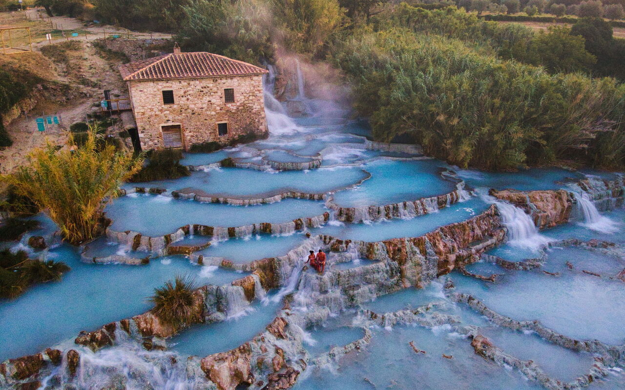 Thermal springs in Saturnia